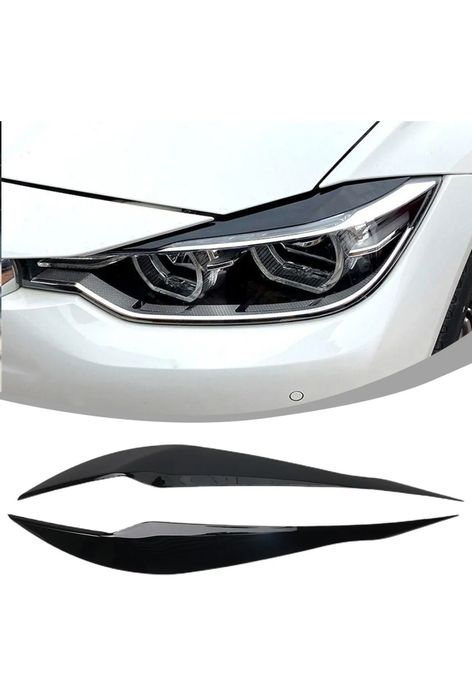 Ornamente / Pleoape Faruri BMW Seria 3 F30 F31 – Negru Lucios