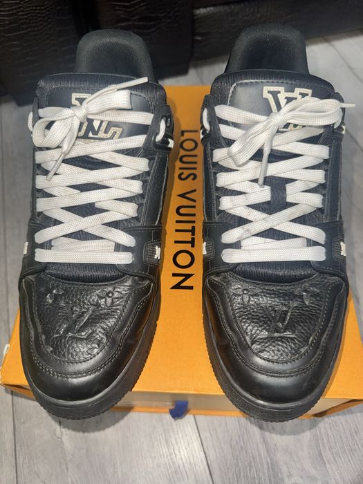 Louis Vuitton Trainer Black sneakers(nu gucci nike adidas gta boss)
