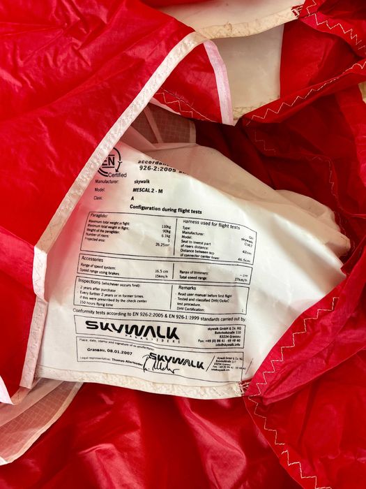 Парапланер за начинаещи или за Парамотор! Skywalk Mescal 2 - M / EN-А