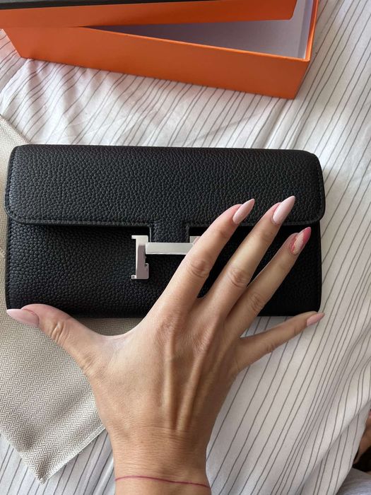 Хермес голям портфейл Того кожа