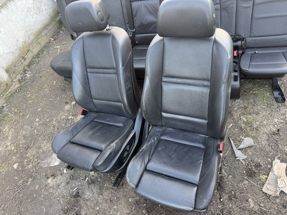 Interior piele neagra cu incalzire semi electric BMW X5 X6 E70 e71