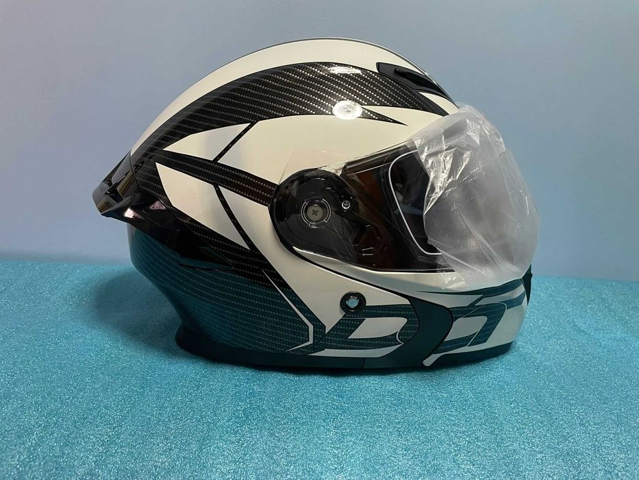 Casca Moto Scuter Atv Flip-up Cu Ochelari L XL CAGULA CADOU NOUA