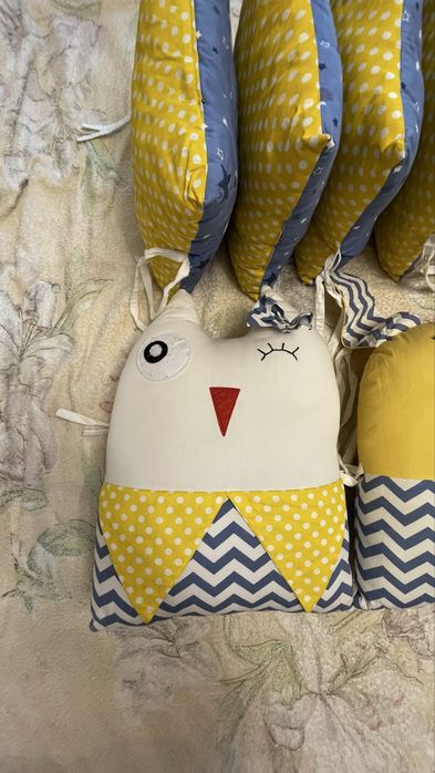 Бортики в манеж и подушки