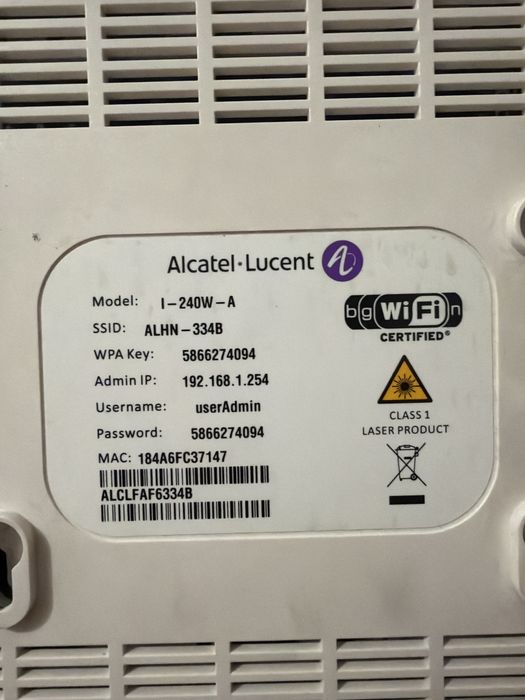Роутер Alcatel-Lucent.