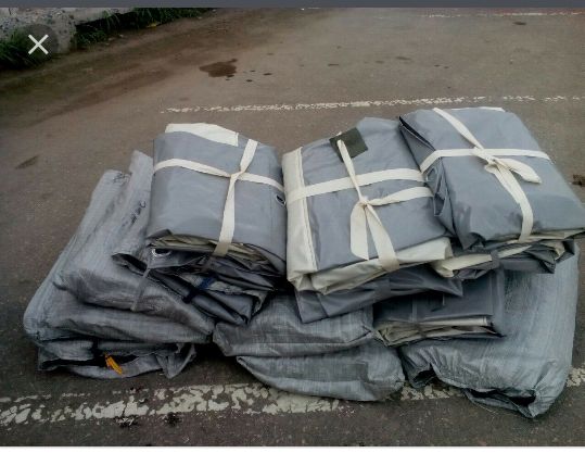 Тент Газель Бизнес на 3-х метроный борт усилиная ткань серый