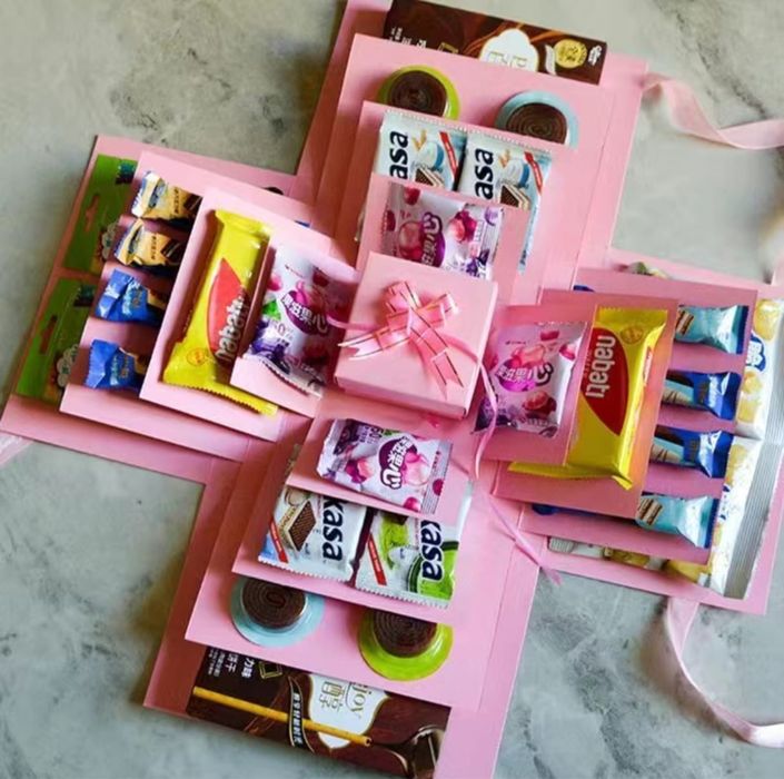 Подарочный box с наполнением сладостей