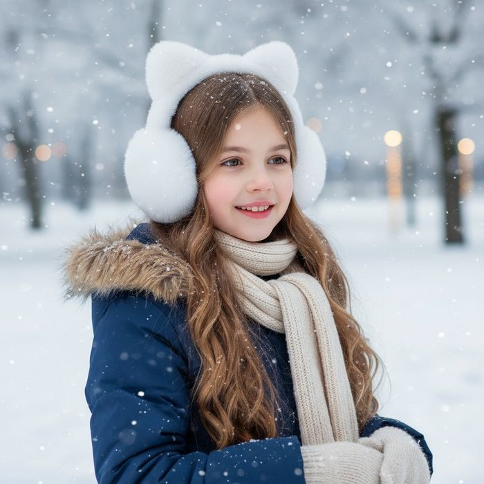 Тёплые мягкие зимние наушники Kuromi. My Melody.