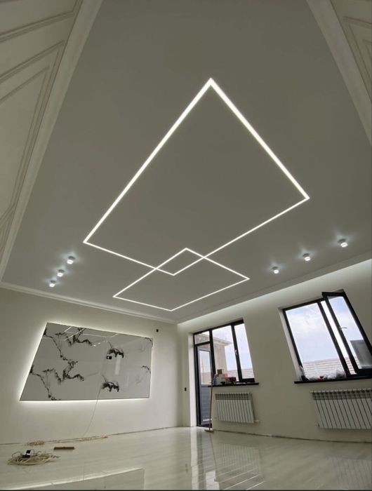 Натяжные потолки от 1500 тг