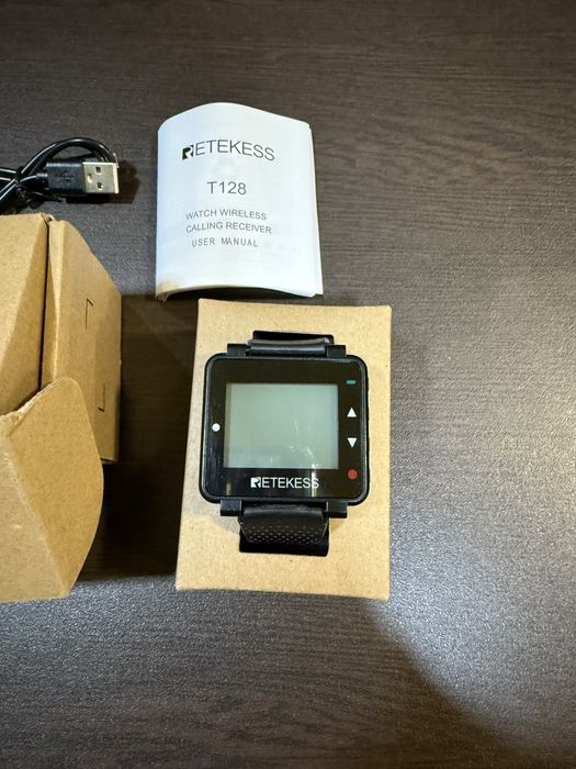 Retekess T128 – безжичен часовник приемник / пейджър за повиквания