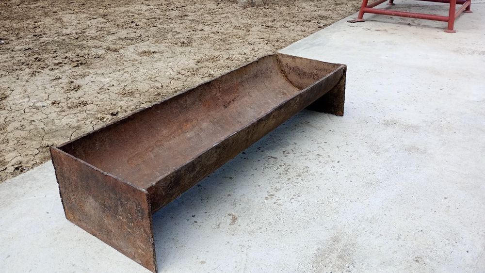 Treucă de pus mâncare pentru porci