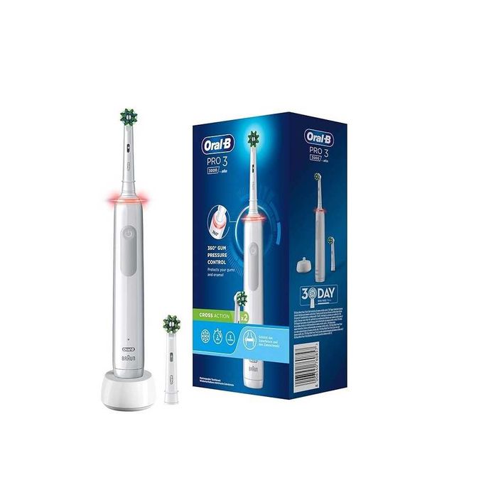 Електрическа четка за зъби Braun Oral-B Pro 3 3000 CrossAction Бяла