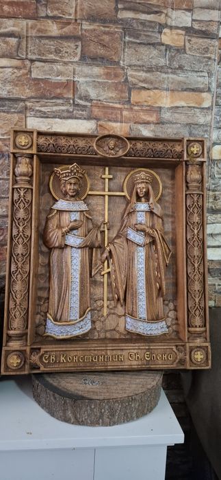 Икона.св.Георги.Николай,Михаил и др.