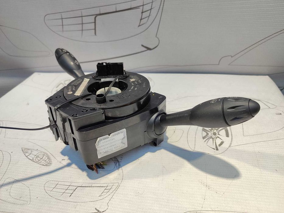 Ansamblu manete comenzi volan + spiră Mini One / Cooper / Clubman R55 9253767 2011 / [2006-2014] / (5A3)