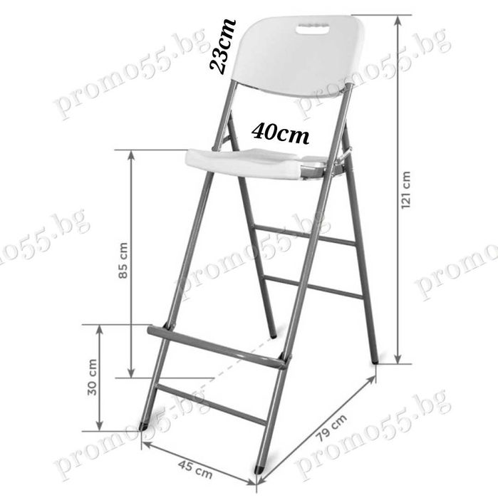Сгъваем стол за кетъринг Стол за кръгла коктейлна маса Сгъваем барСтол