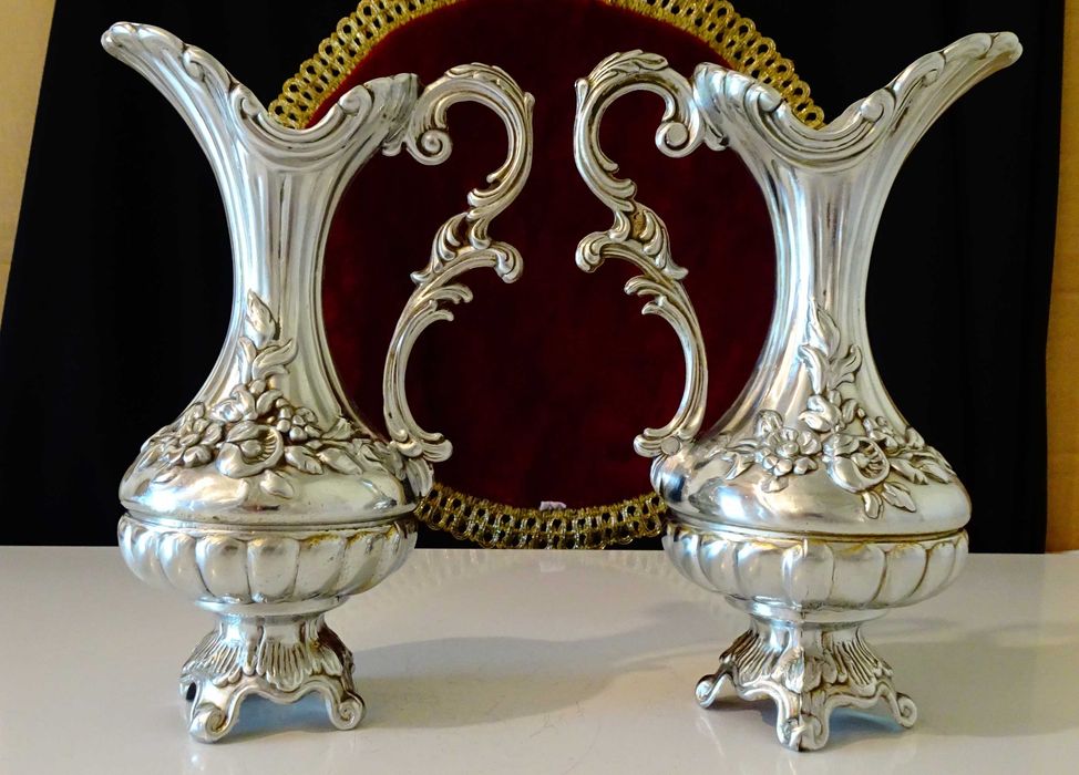 Италианска релефна кана от калай,барок