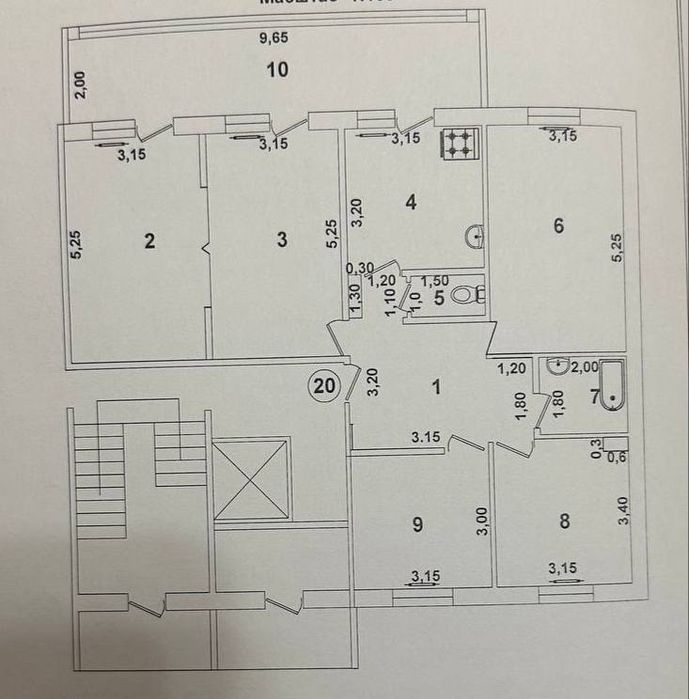 Продается 5 ти комнатная квартира в первом этаже