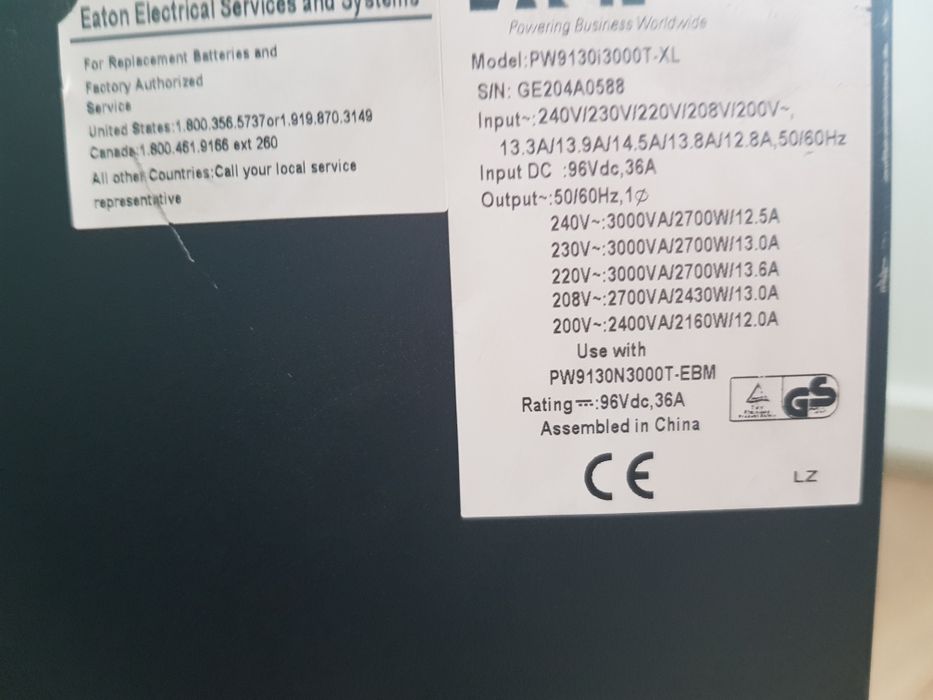 Юпс eaton PW9130i3000-TL
