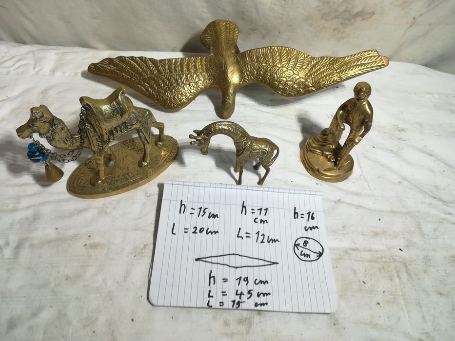Statueta bronz veche antichități miner fierar