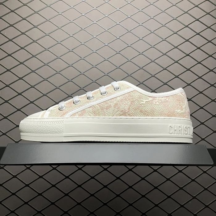 CD Walk'n'Dior Sneaker "Pink Toile de Jouy Embroidery"
