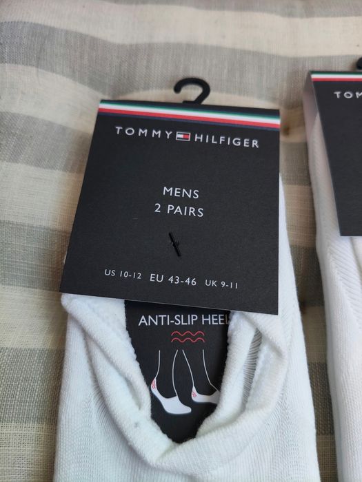 Tommy Hilfiger set 6 perechi sosete invizibile albe marimea 43-46 noi originale
