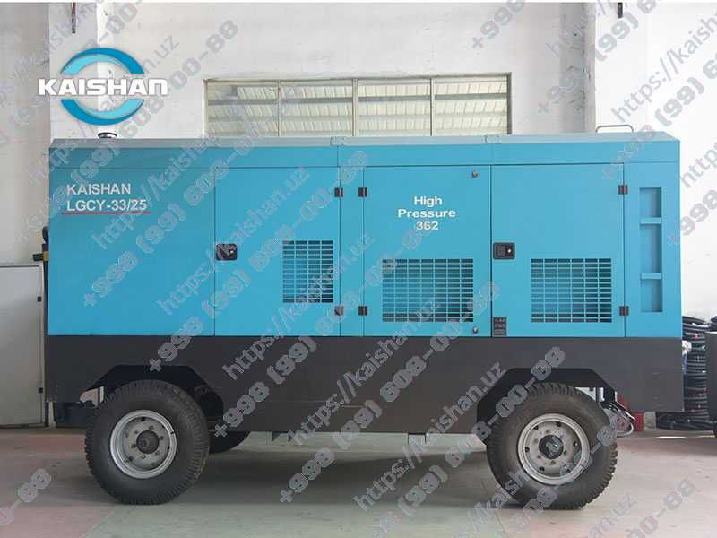 Дизельные воздушные компрессоры KAISHAN серии LGCY, 7-35 бар