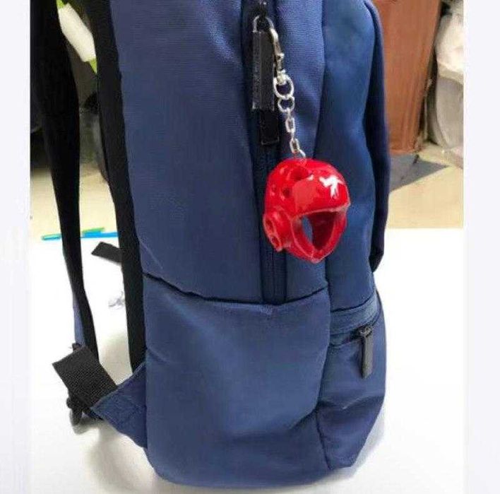 Брелок "Шлем тхеквондо WTF" Red, Blue