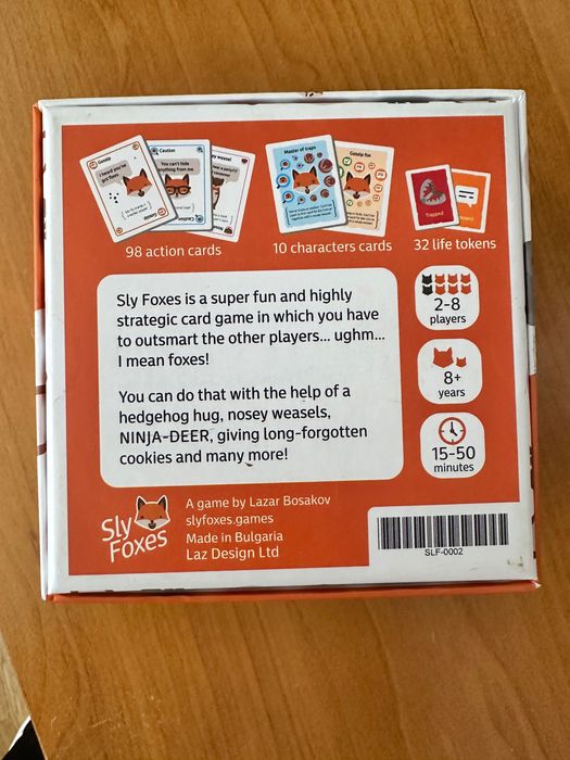 Sly foxes игра на английски