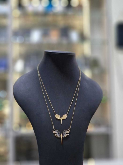 Дамски златни синджири 14К // 2 броя / 4,00 гр. / 3,42 гр.