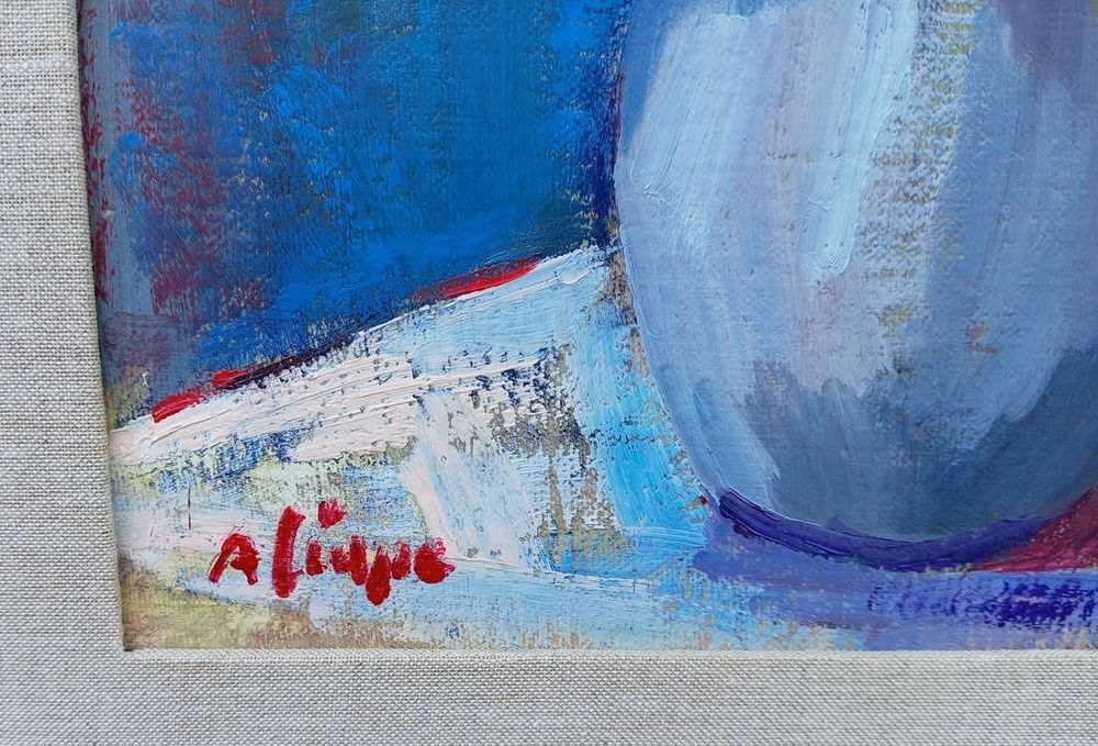 Tablouri vechi pereche - flori - semnate A Ciupe