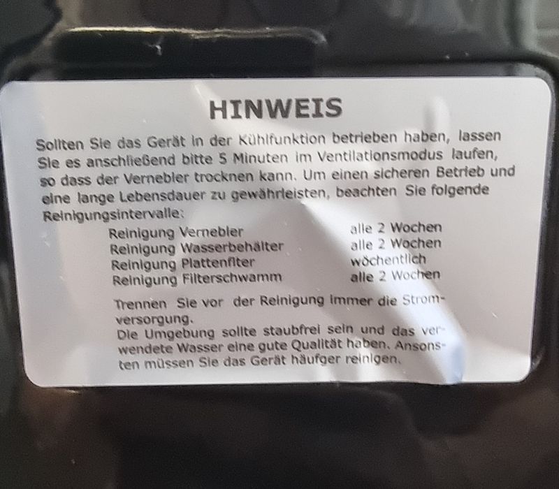 Въздушен охладител OneConcept