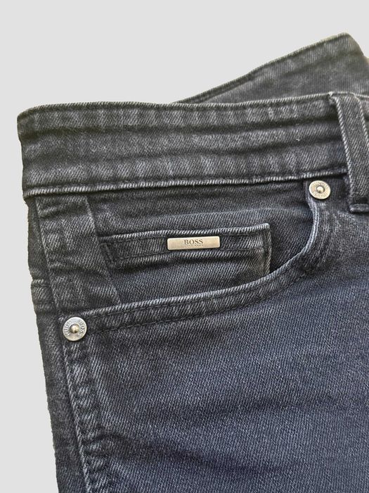 Hugo Boss jeans blugi negri stretch 30/32