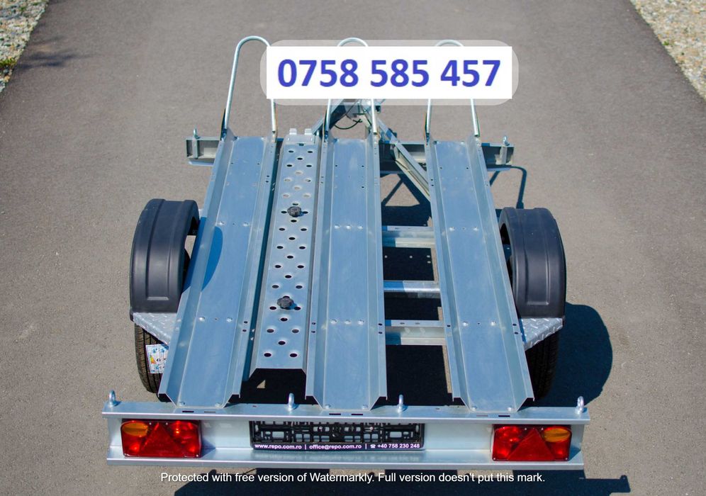 Remorca MOTO 750 kg 3 posturi,Remorca auto Fabricat in Ro RAR INCLUS