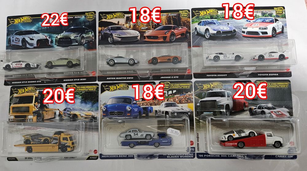 Hot wheels Team Transport Premium колички