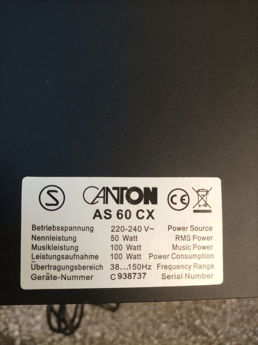 Subwoofer Canton As-60-CX 100% funcțional