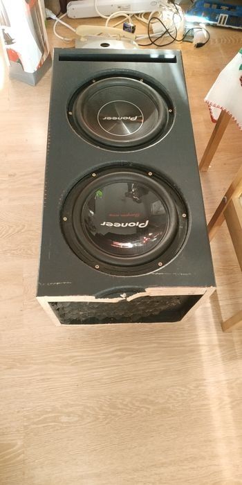 Pioneer 2x10 inch boxa cu difuzoare auto Crunch Esx subwoofer