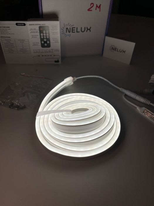 Neon led strip banda led neon 2m waterproof furtun siliconic nou