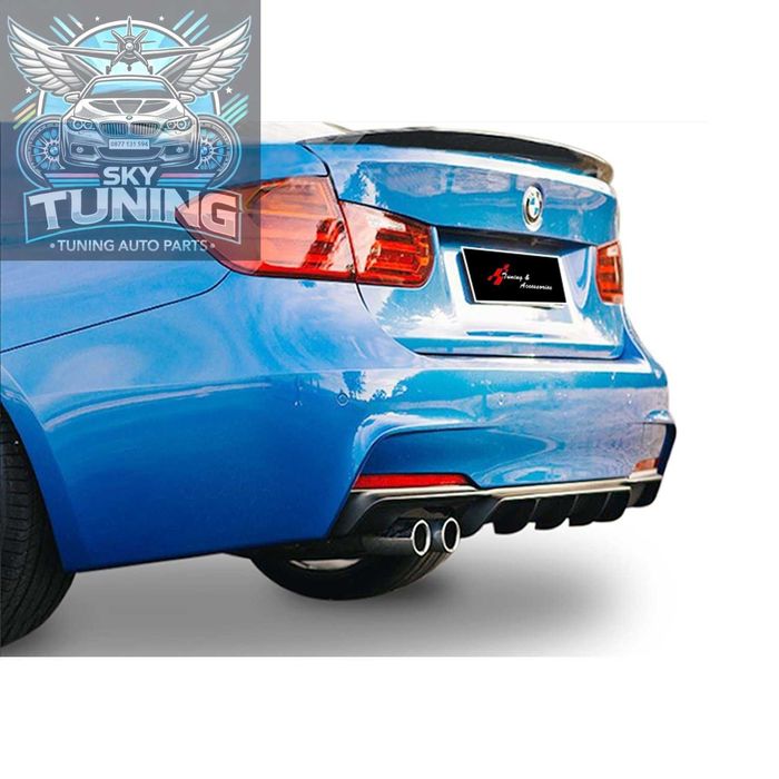 Дифузьор / добавка за задна броня за БМВ Ф30 - ф31 / BMW F30 Diffuser