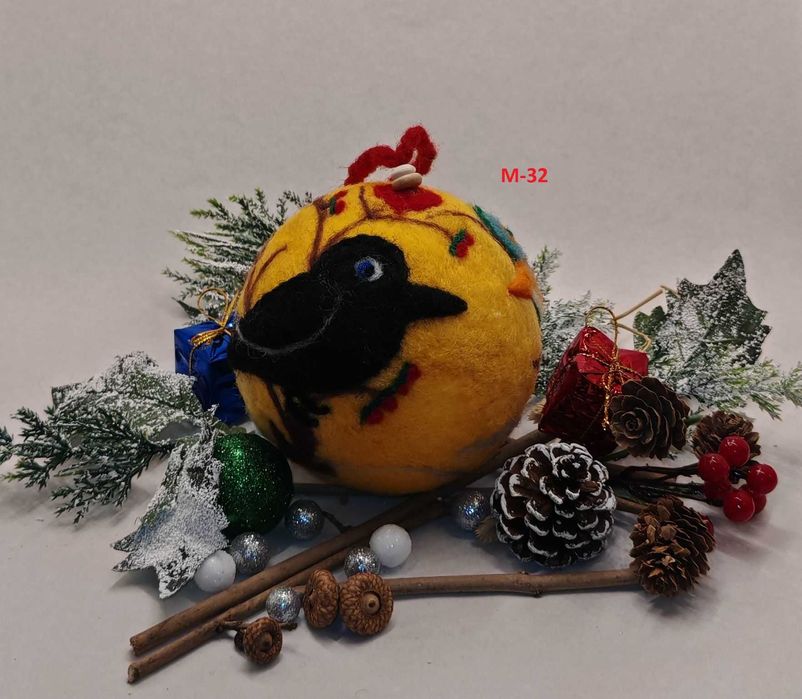 Ръчно изработени Коледни топки от вълна