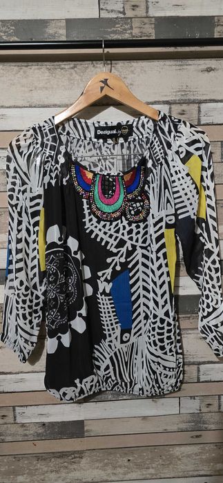 Desigual M/L-дамска тънка блуза (х-174)