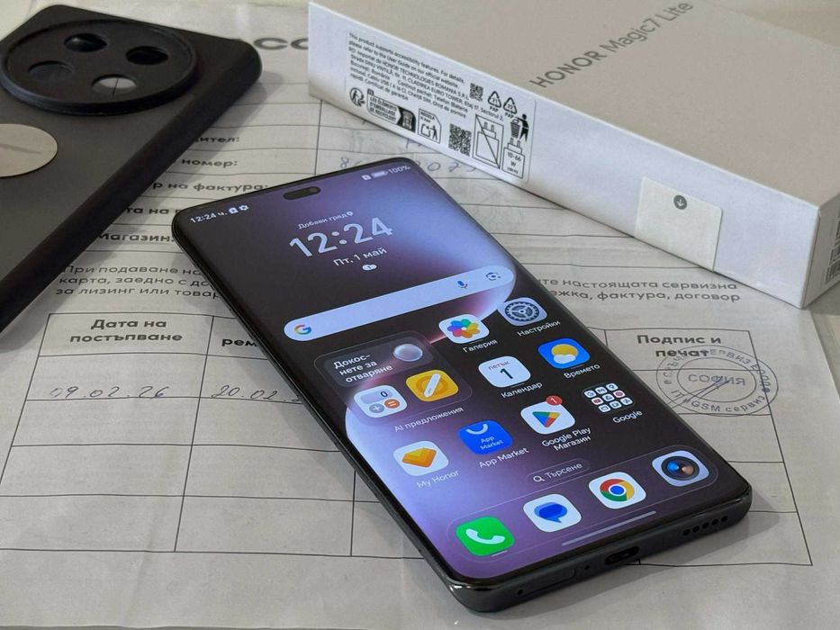 Бартер! Гаранция! Honor Magic 7 Lite Titanium Black (Черен) 6600mAh