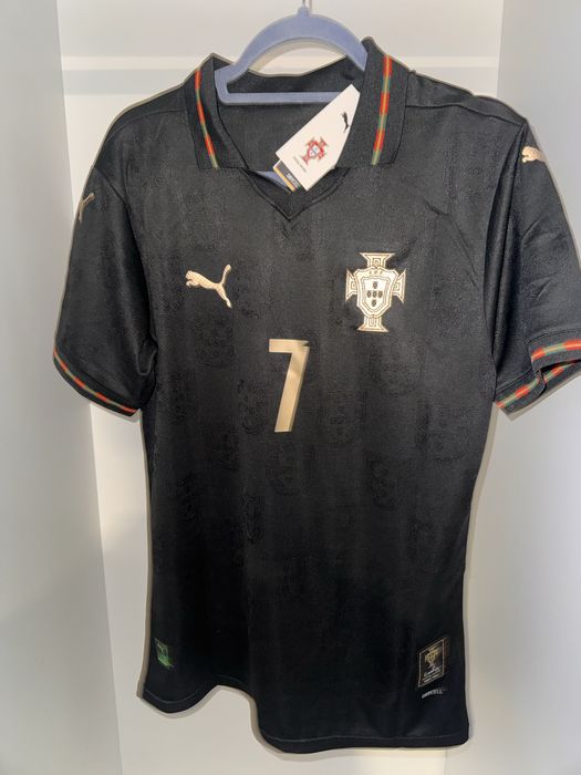 Tricou Ronaldo portugalia negru