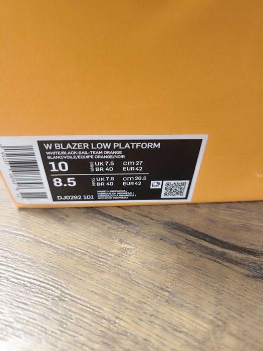 Маратонки Nike w blazer low platform