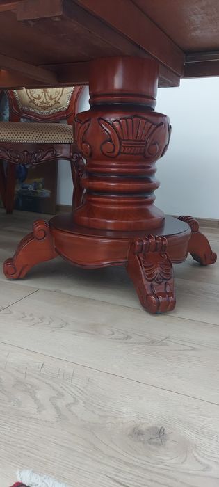 Set masa, scaune regal rc  lemn masiv