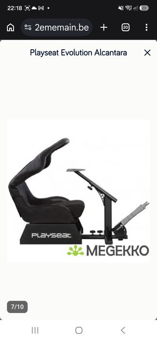 Scaun Gaming Playseat + Pedale și Volan PlayStation