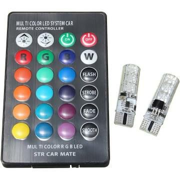 Leduri rgb T10 cu telecomanda