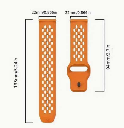 Curea silicon cu inchidere pe interior 22 mm - 2 curele la oferta  !