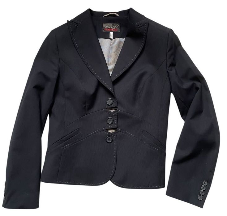 Дамско тъмно синьо сако KENSOL - размер BG 46