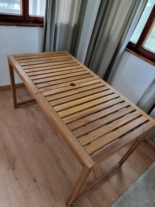 Дървена градинска маса IKEA NÄMMARÖ