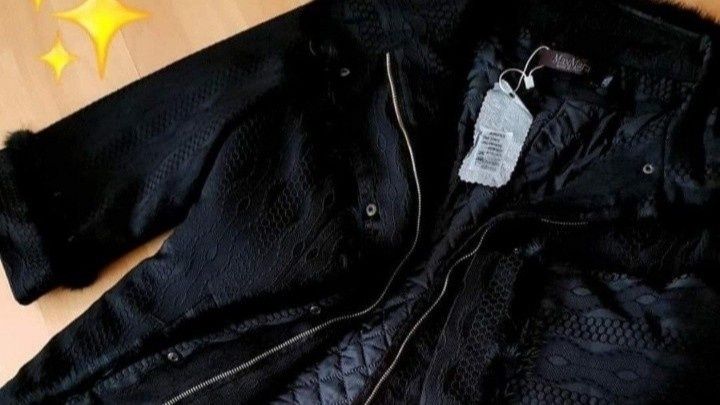 Jacheta sezonul rece Max Mara,insertii blanita naturala, import Italia