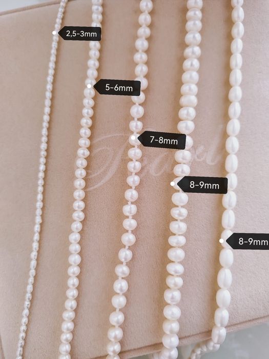 Colier NOU perle naturale de apa dulce.
Dimen